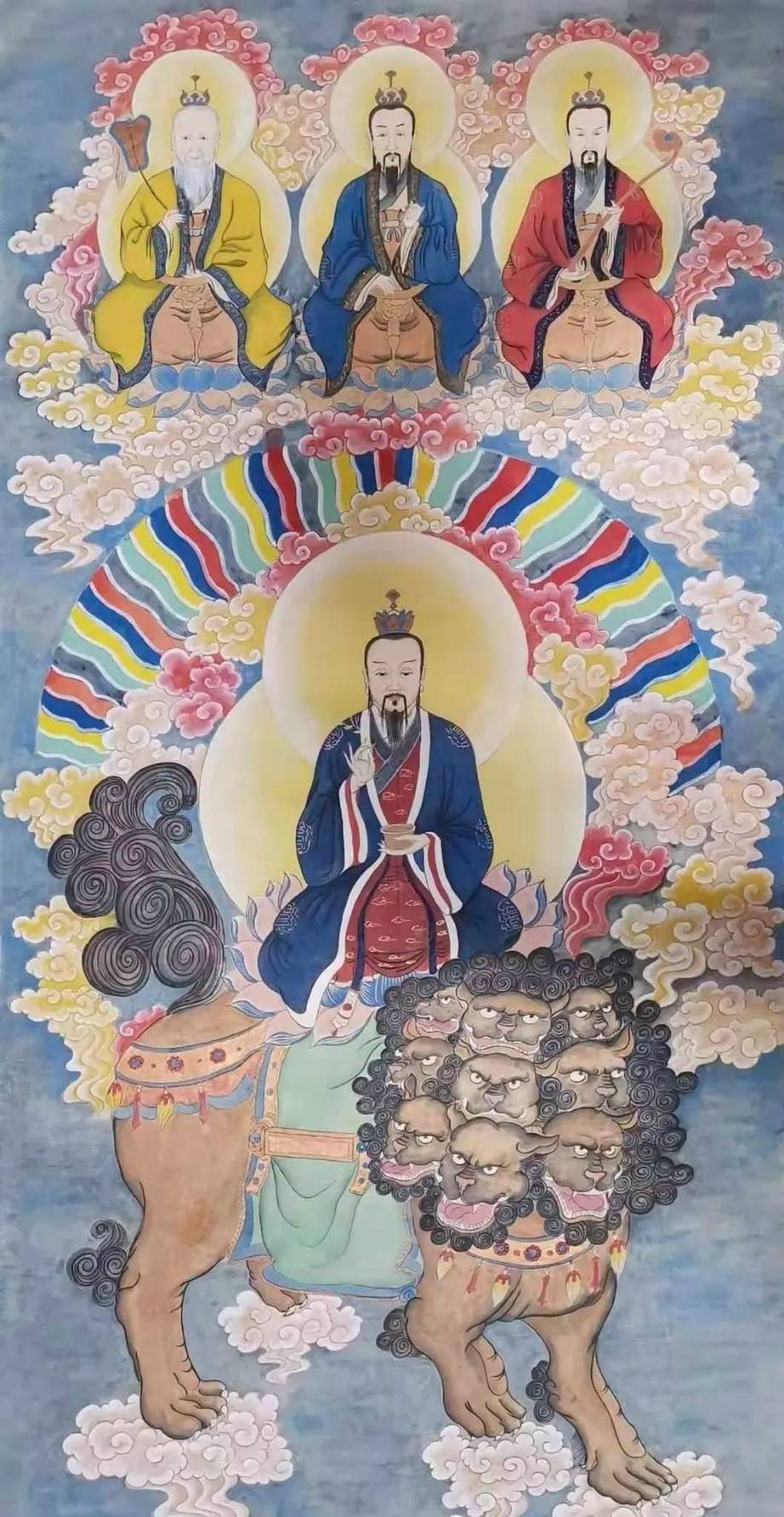 三清道祖傳統神像畫